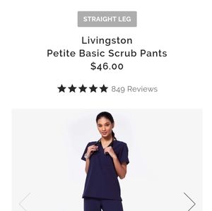 Figs Livingston Petite Basic Scrub Pants